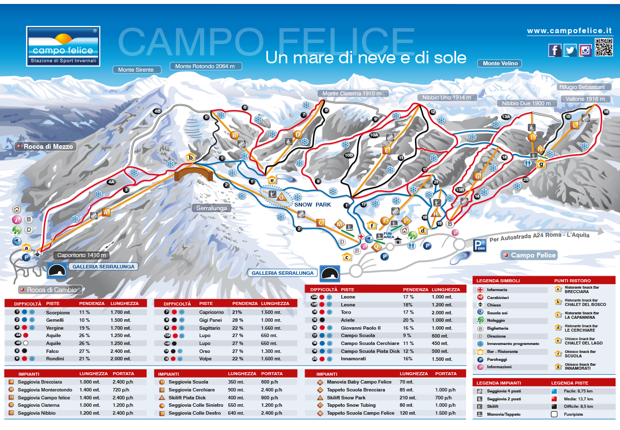 Skimap invernale